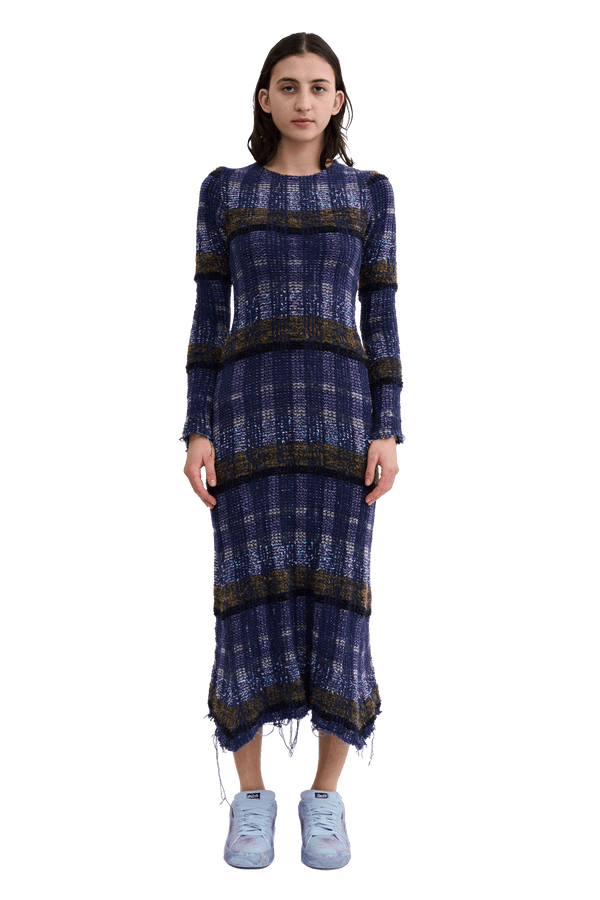 VITELLI PURPLE PLAID YURI DRESS