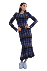 VITELLI PURPLE PLAID YURI DRESS