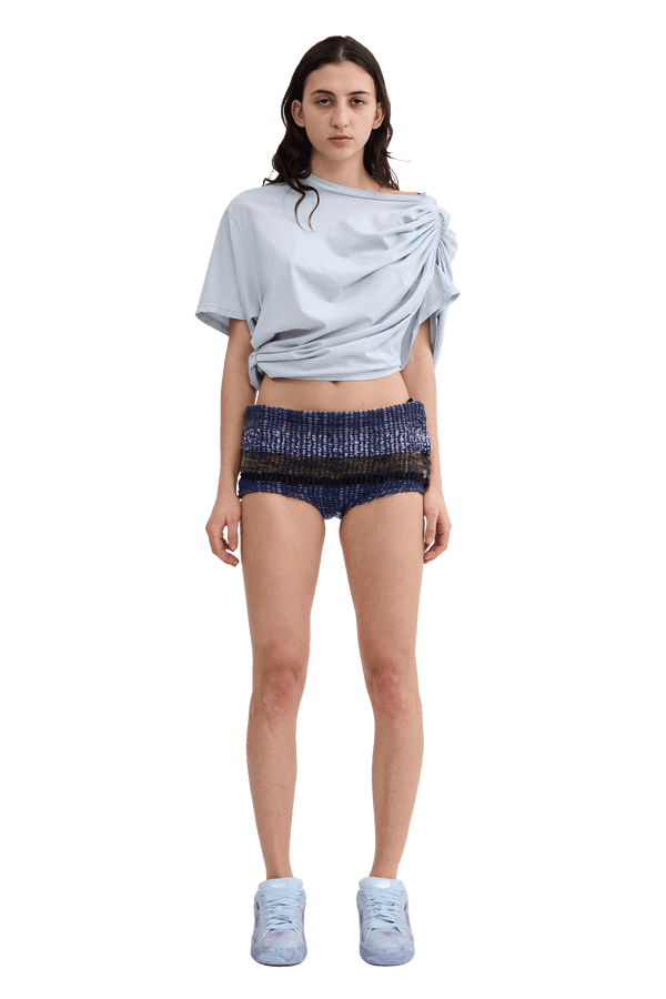 VITELLI PURPLE PLAID TAP SHORTS