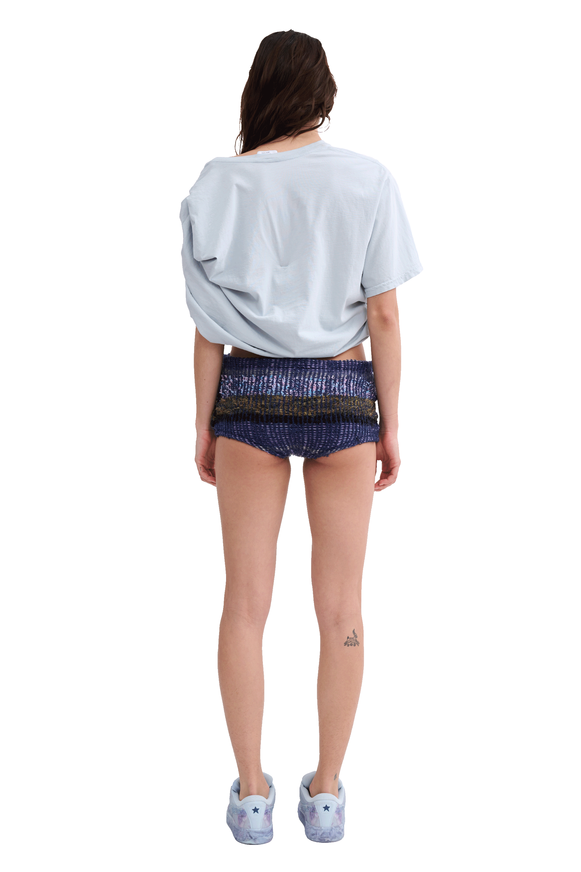 VITELLI PURPLE PLAID TAP SHORTS