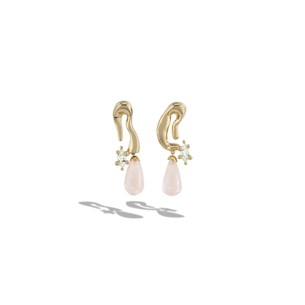 Mini Petal Drop Earrings