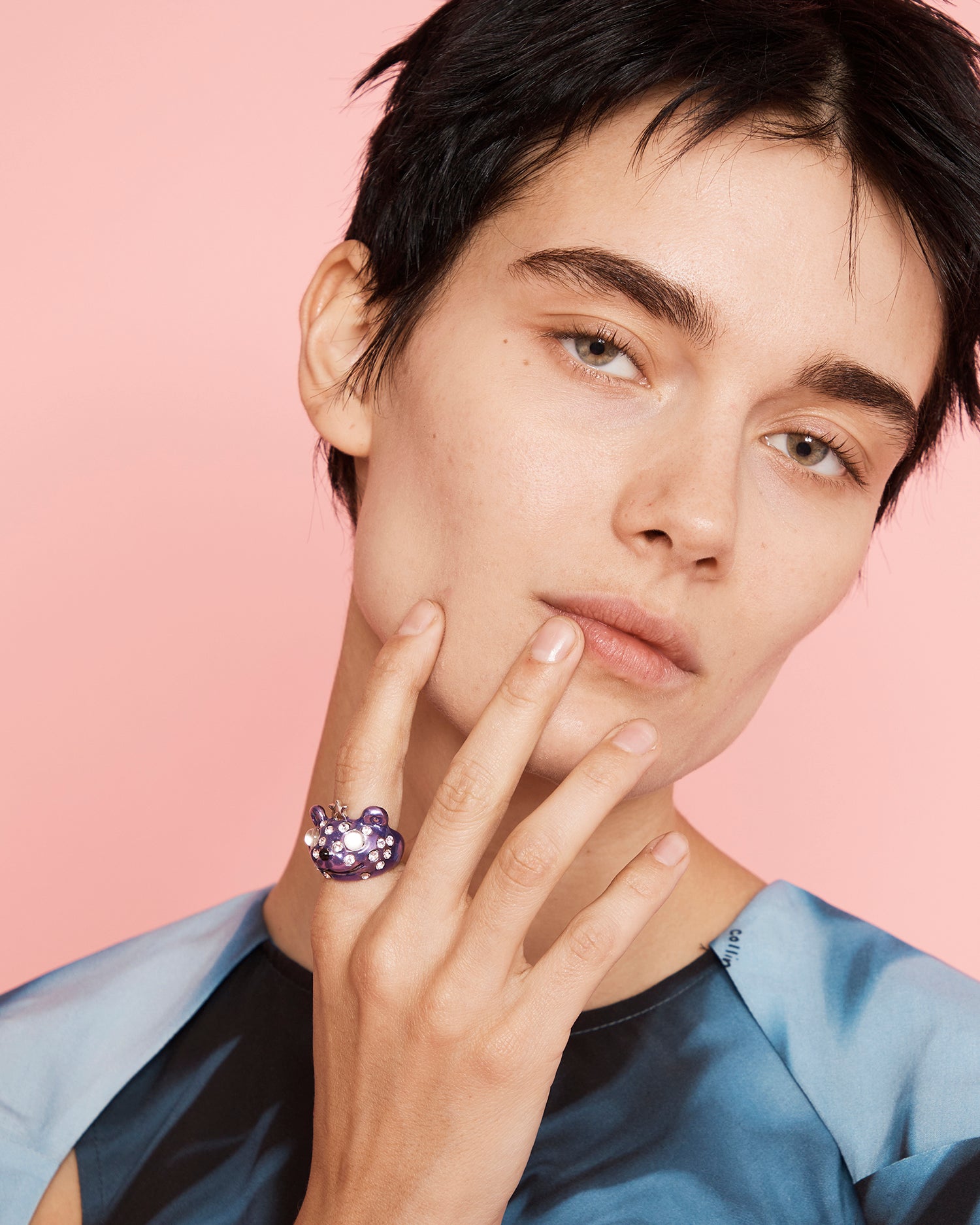 PURPLE FRECKLES PRINCESS BEAR RING | COLLINA STRADA