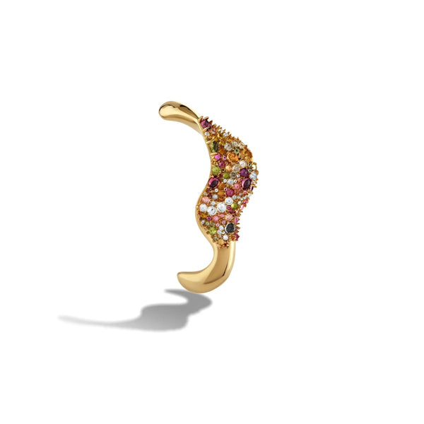 Encrusted Abstract Brooch
