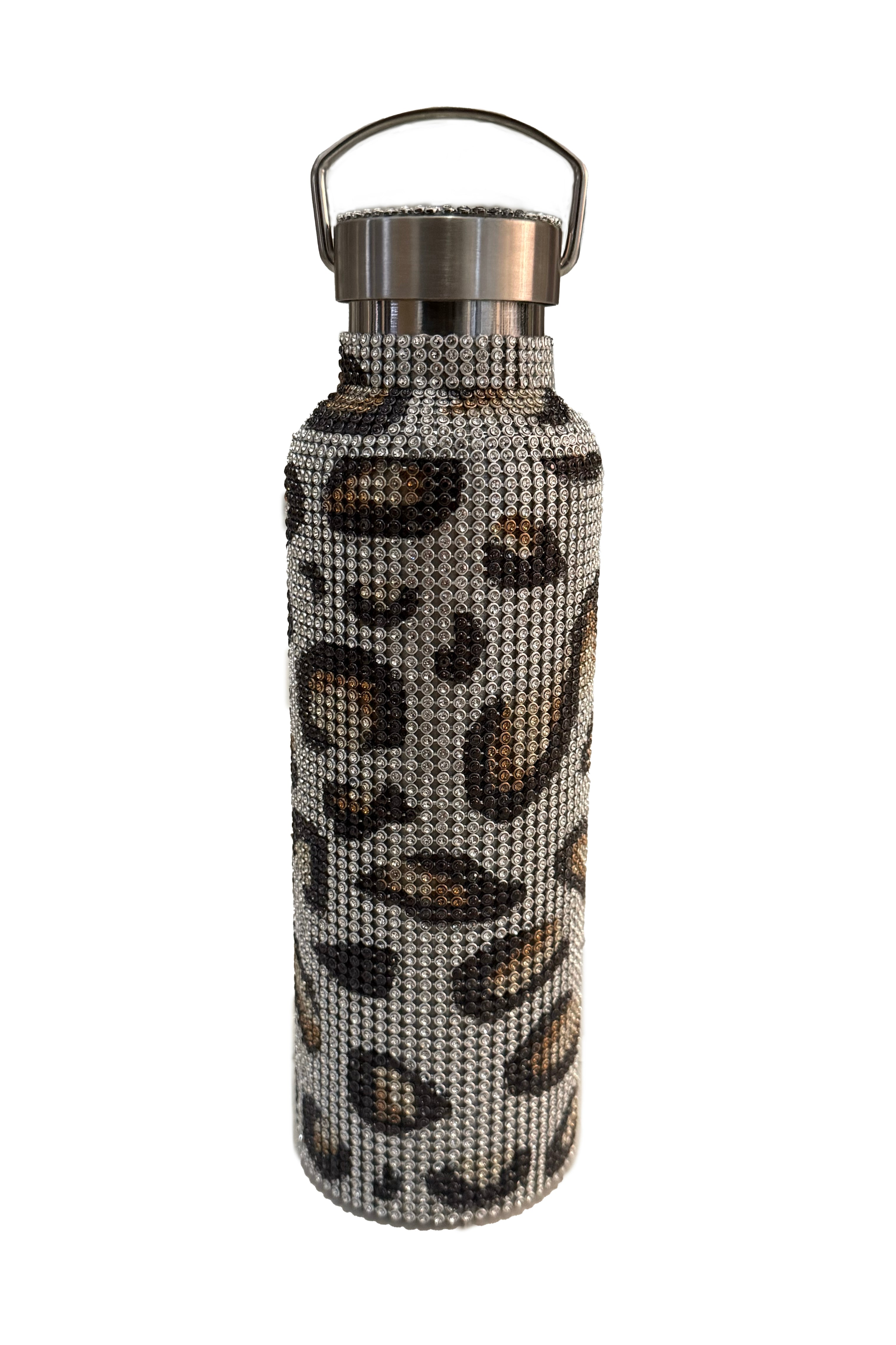CHEETAH RHINESTONE WATER BOTTLE