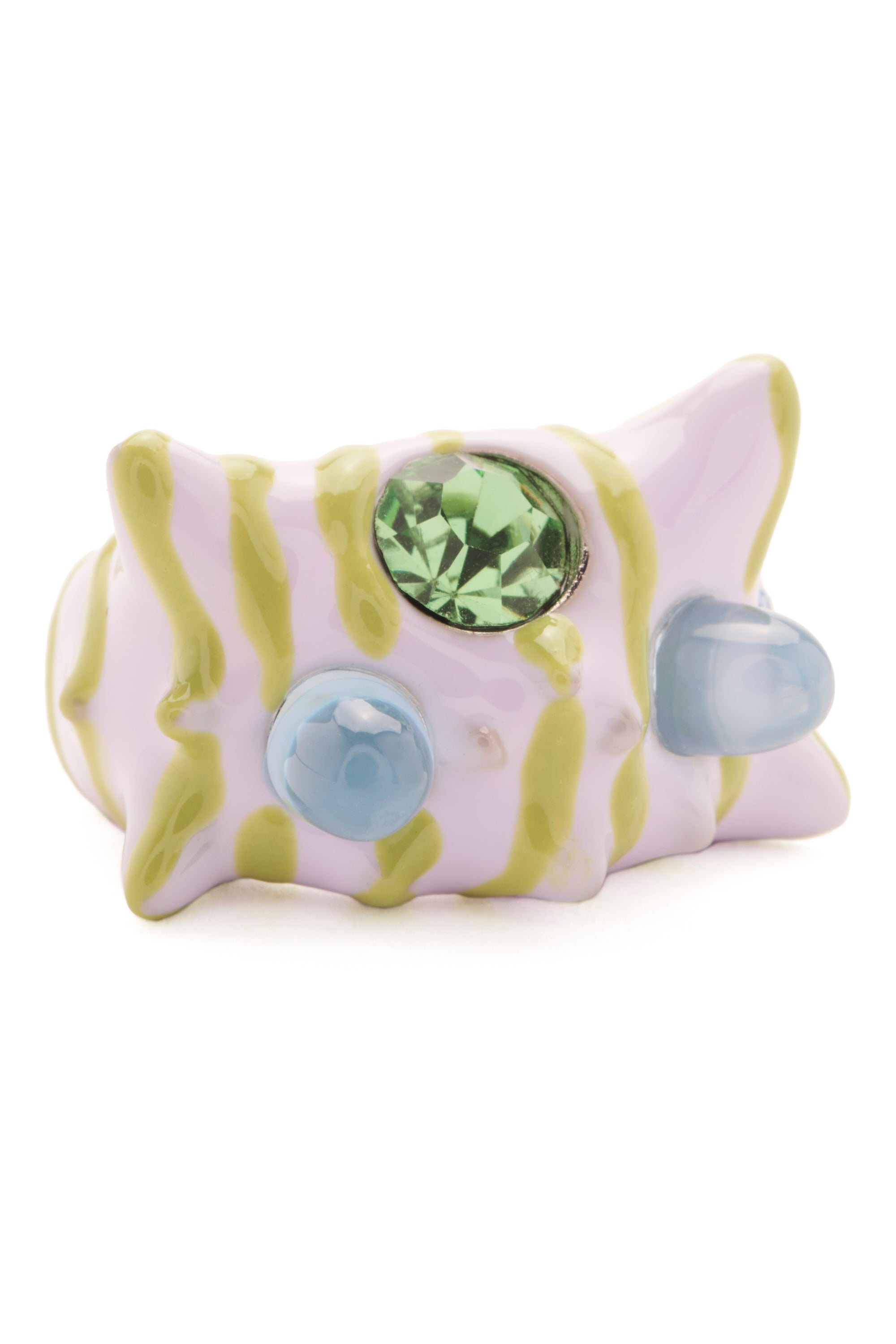 LILAC STRIPE ALIEN RING