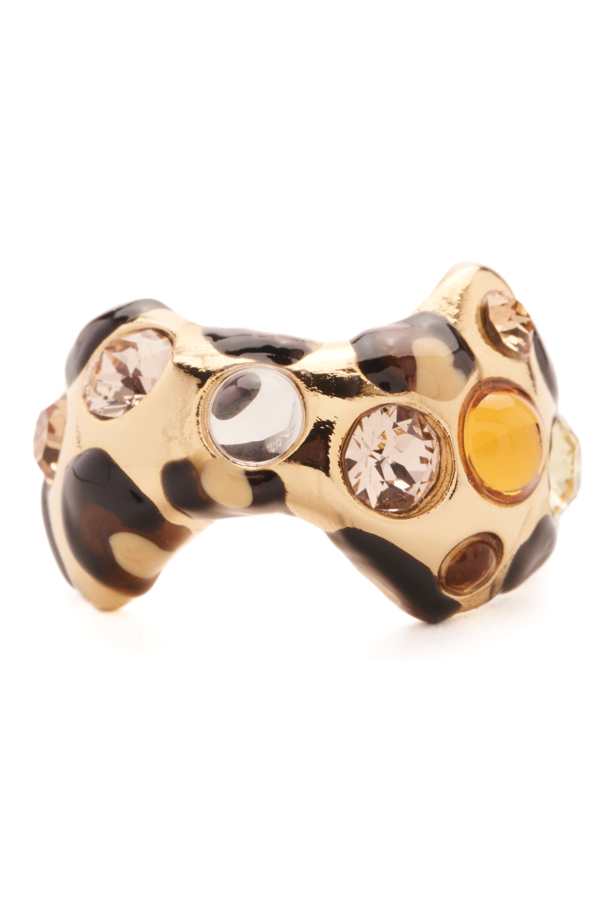 CHEETAH GOLD BAT RING