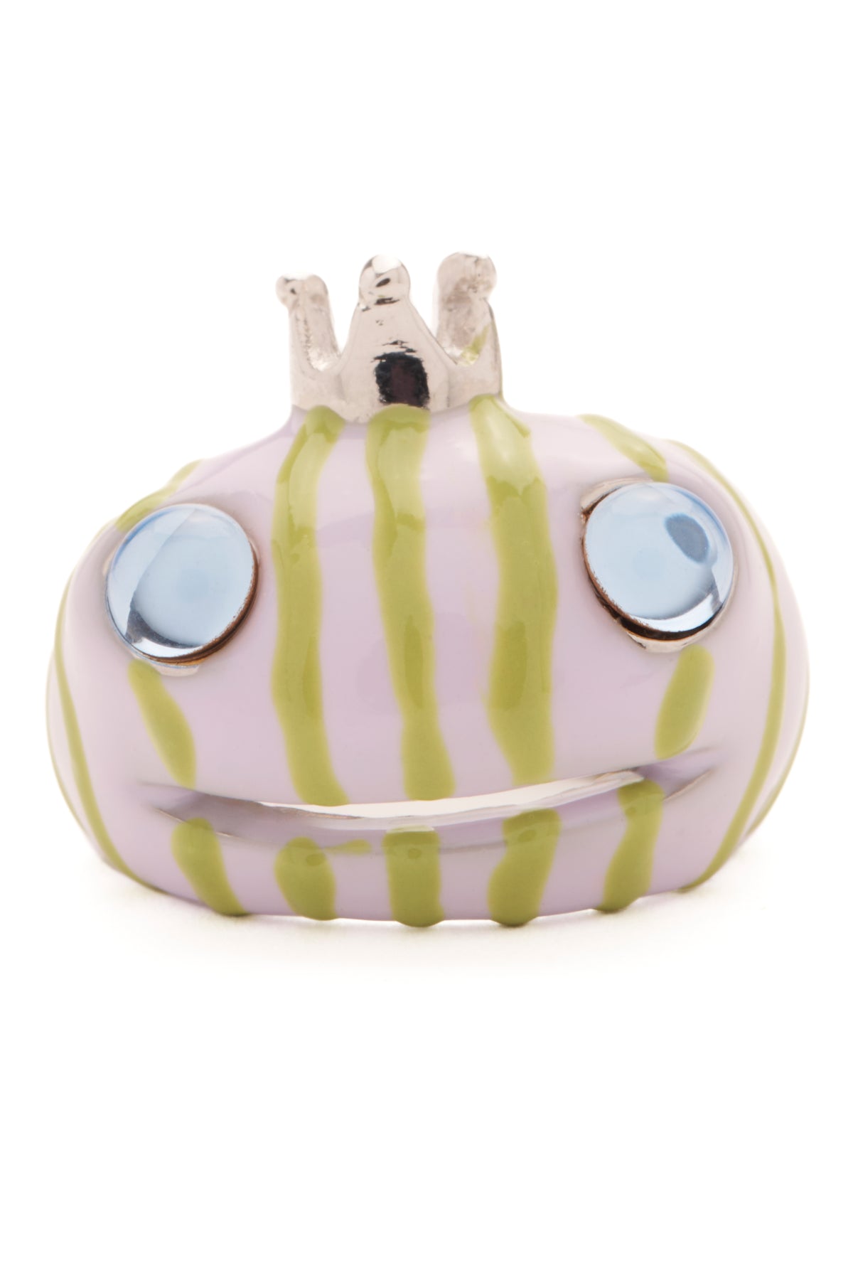 LILAC STRIPE FROG PRINCE RING