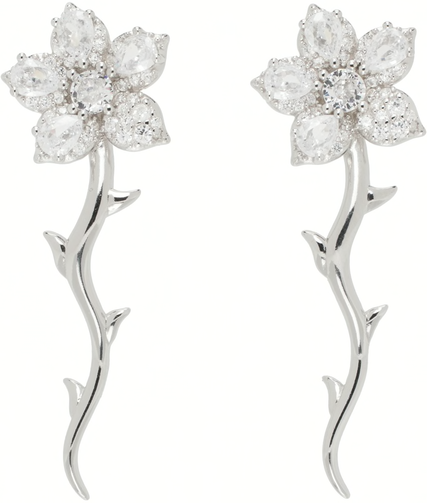 CRYSTAL VINE EARRING