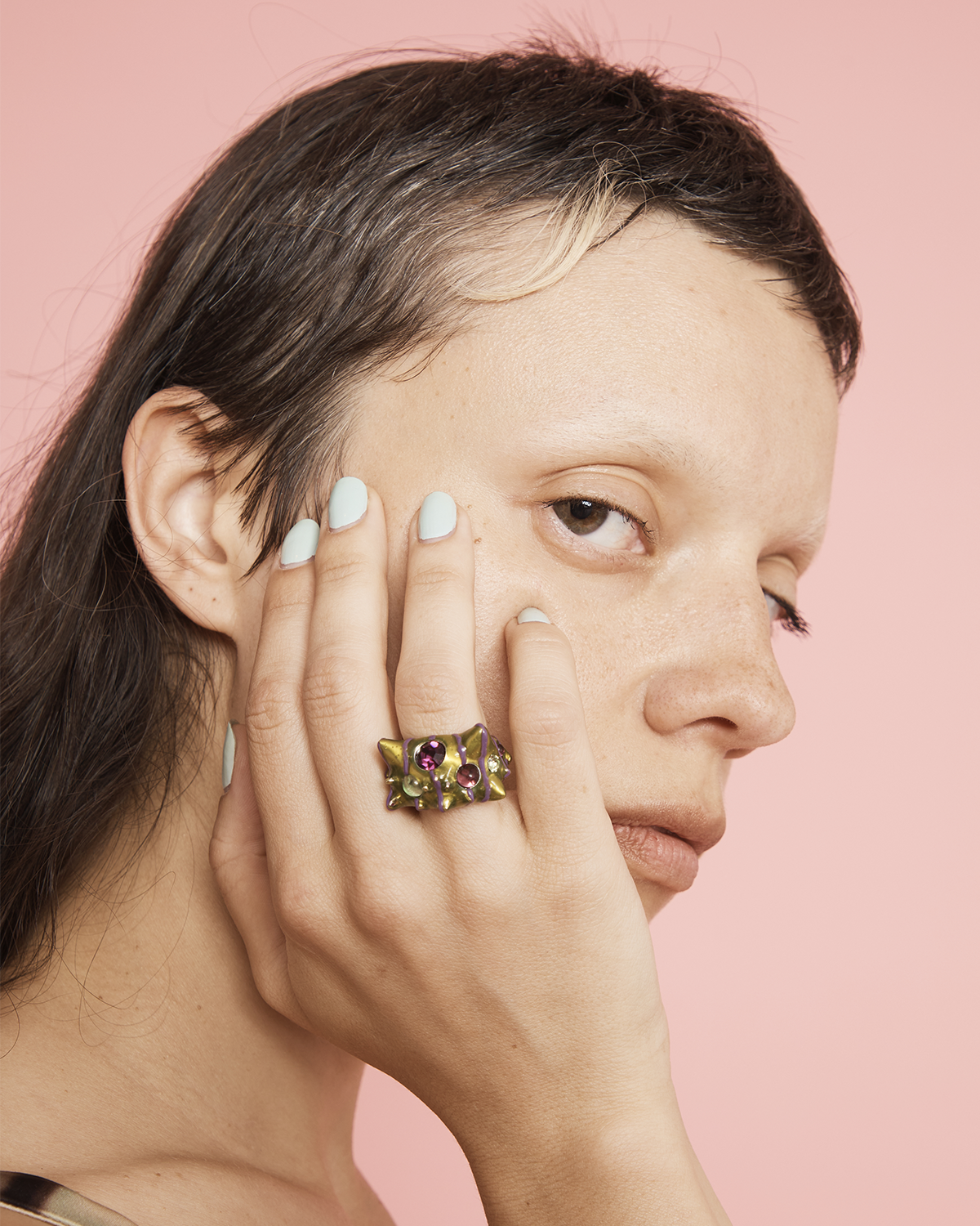 関税込み】Collina Strada シルバー&ゴールド Alien リング 関税込み】Collina Strada シルバー&ゴールド Alien リング