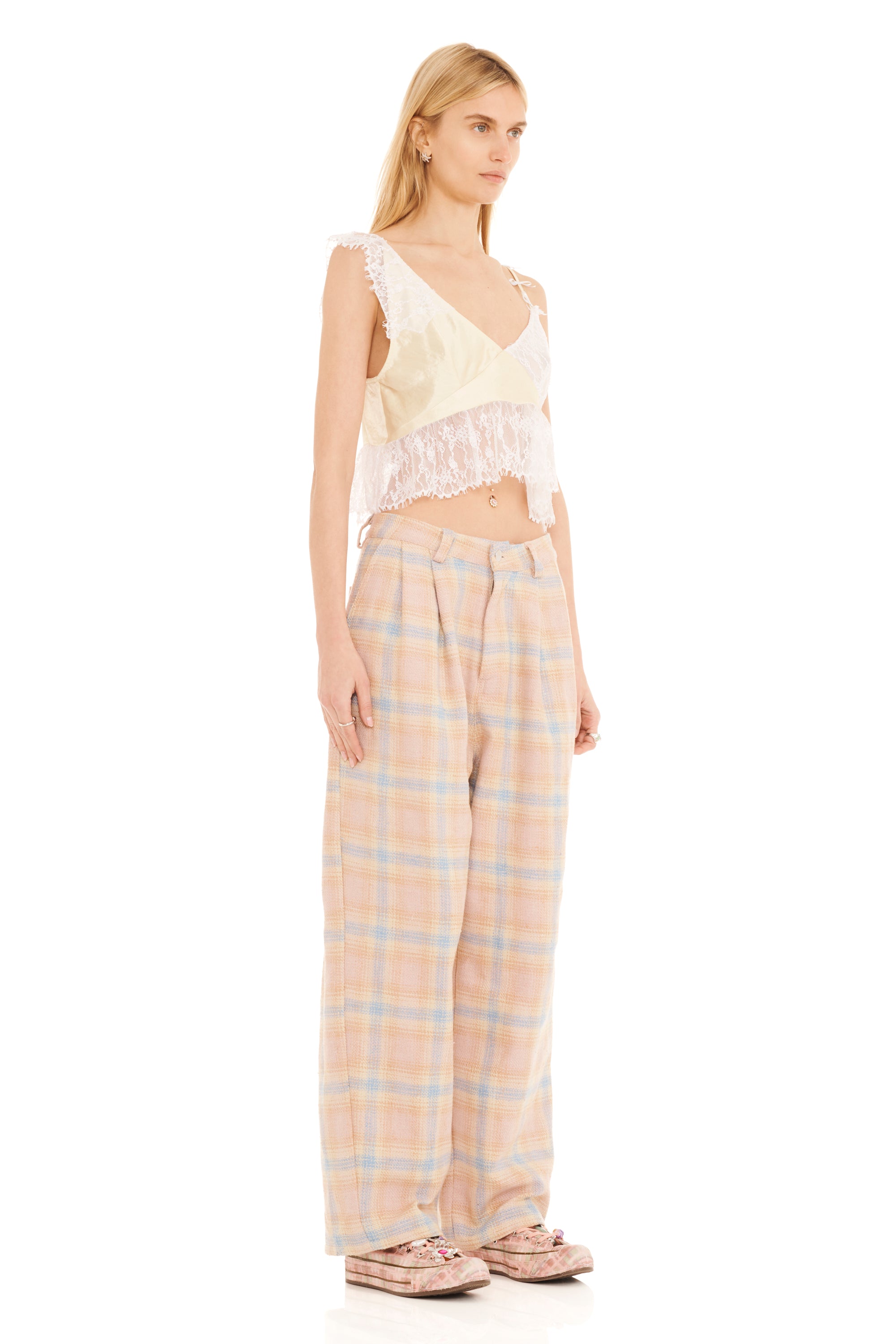 SEASIDE PLAID CATCHFLY PANT