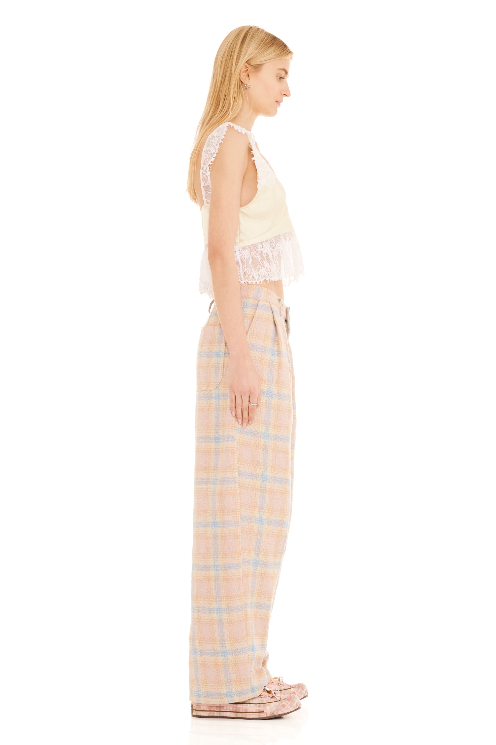 SEASIDE PLAID CATCHFLY PANT