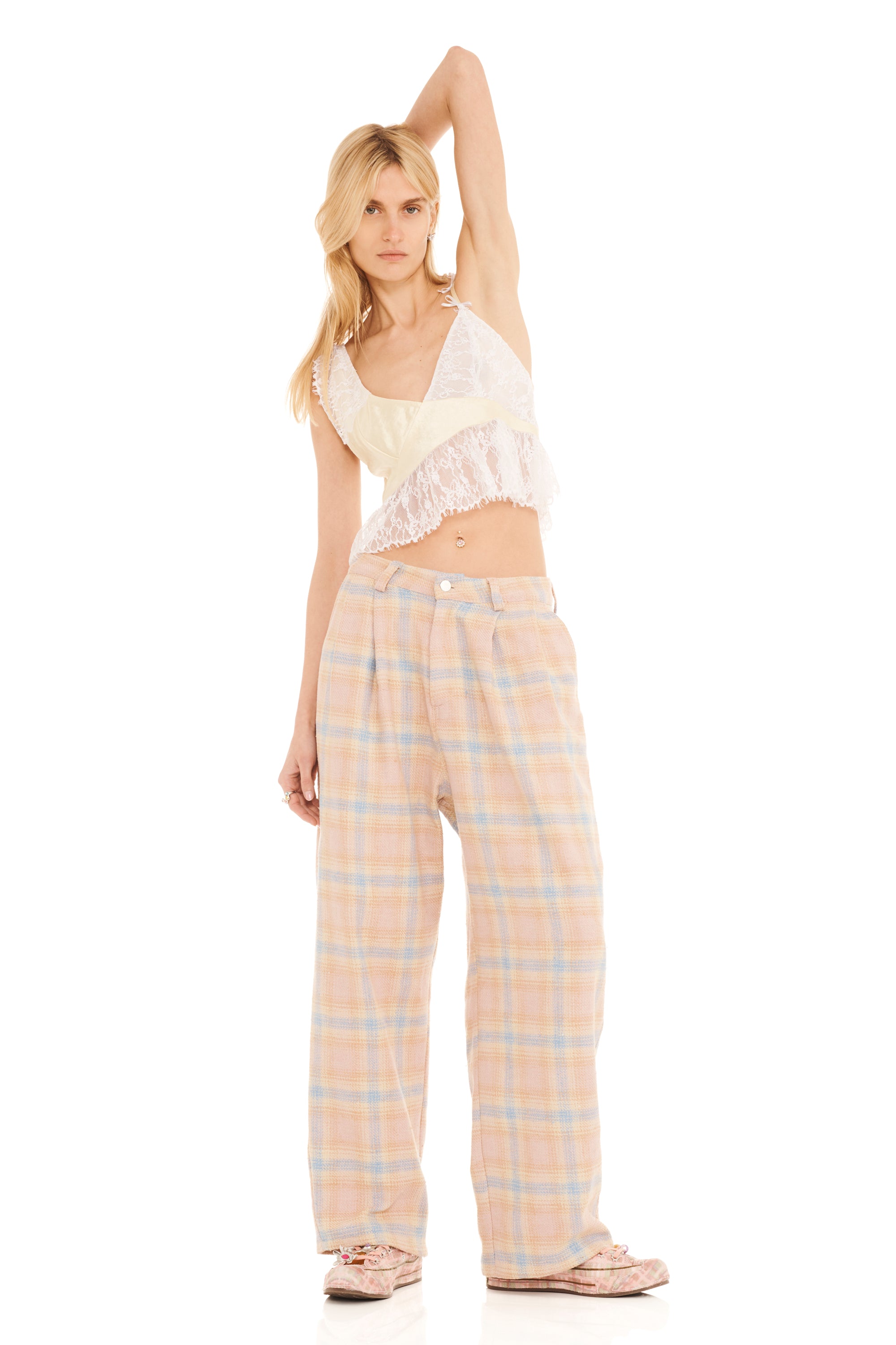 SEASIDE PLAID CATCHFLY PANT