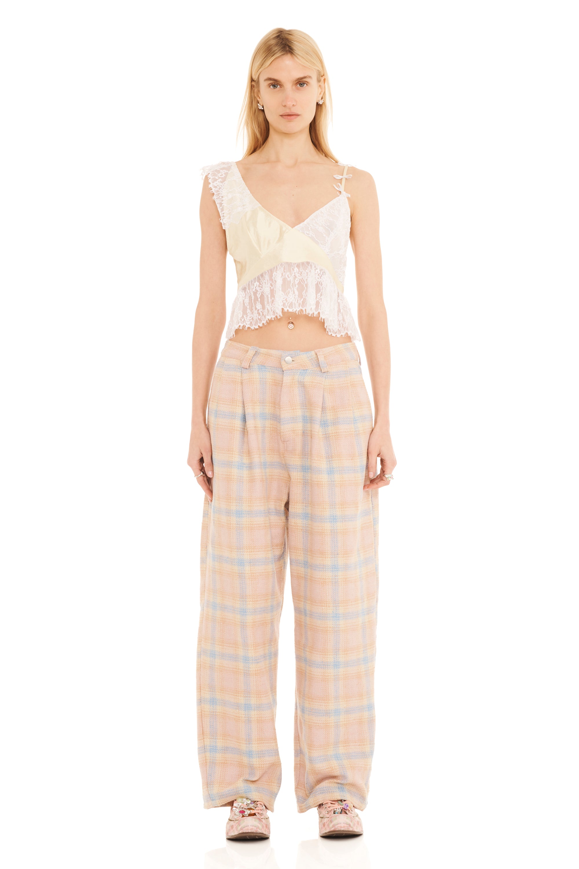 SEASIDE PLAID CATCHFLY PANT