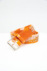 Orange Butterfly Star Studded Belt