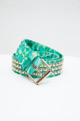 Turquoise Butterfly Studded Belt