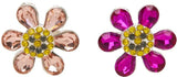 PEACH AND PINK HAPPY FLOWER EARRINGS