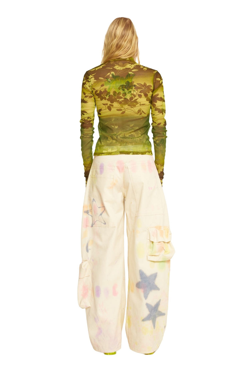 FOREST FLORAL THUMBTASTIC TOP