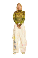 STAR BURST LAWN CARGO PANT