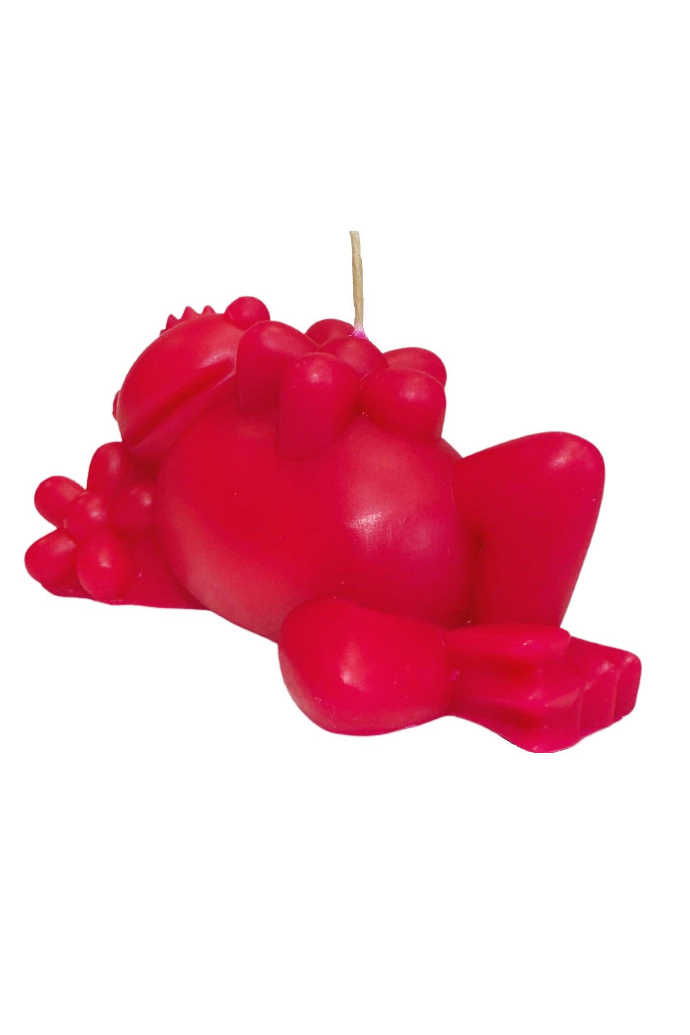 Small Pink Frog Candle
