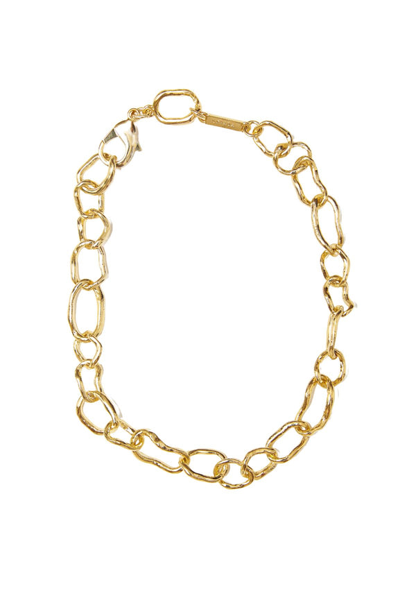GOLD CRUSHED CHAIN NECKLACE