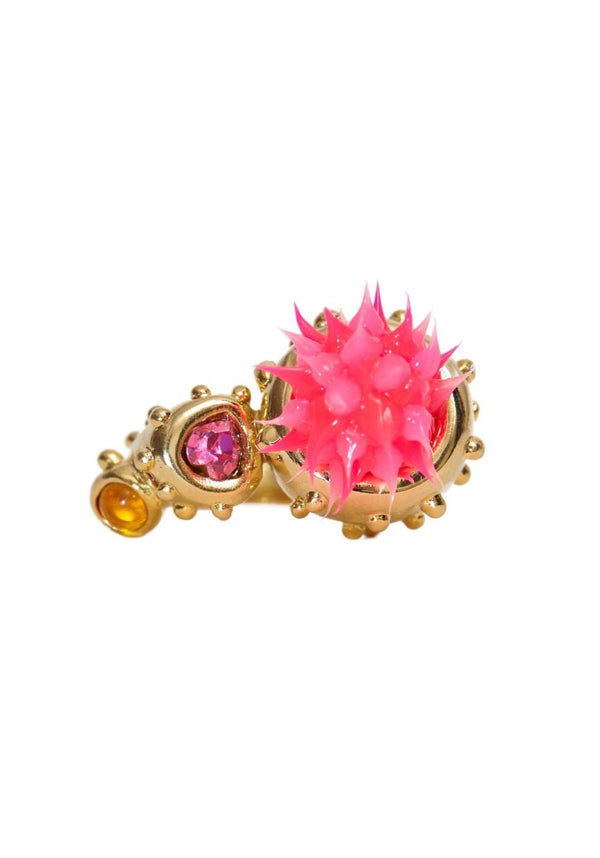 PINK GOLD CANDY POD RING