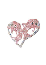 PINK DOLPHIN HEART PIN
