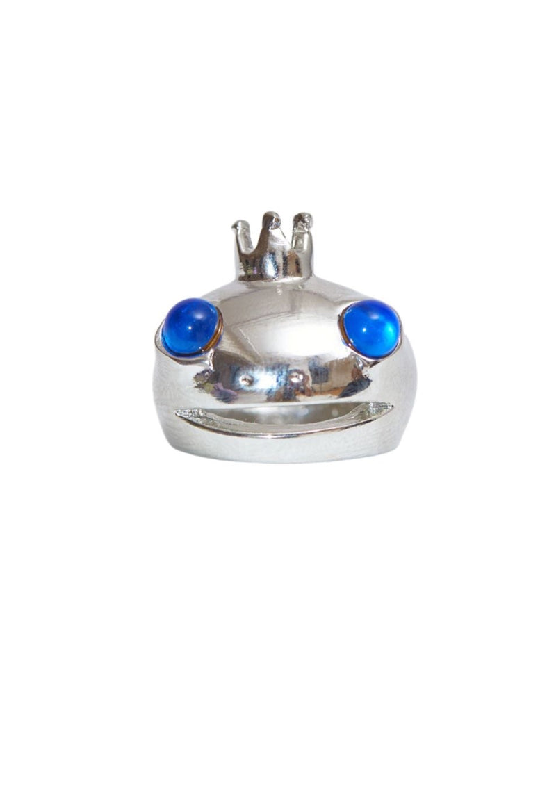 SILVER SKY FROG PRINCE RING
