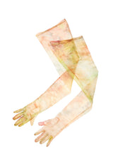 LIGHT CHRYSANTHEMUM SHEER XL GLOVES