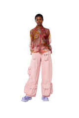 MARIPOSA BUTTON UP Chrysanthemum Organza