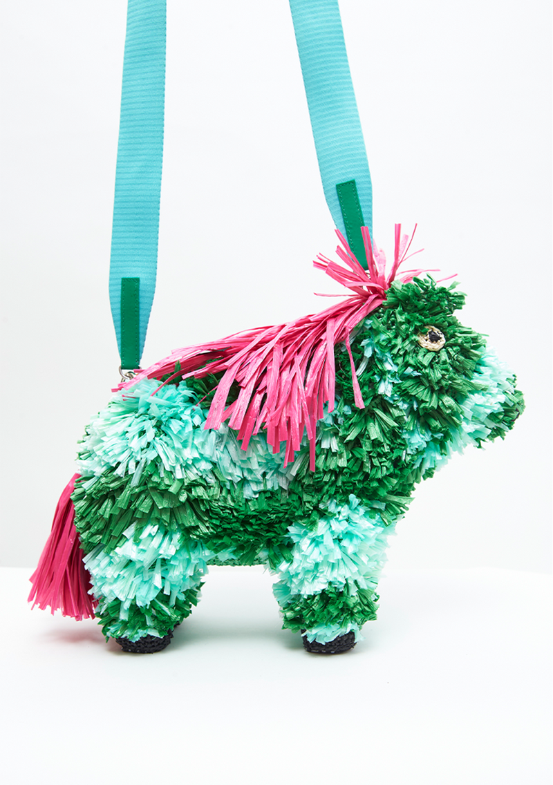 TURQUOISE ANGEL HORSE BAG
