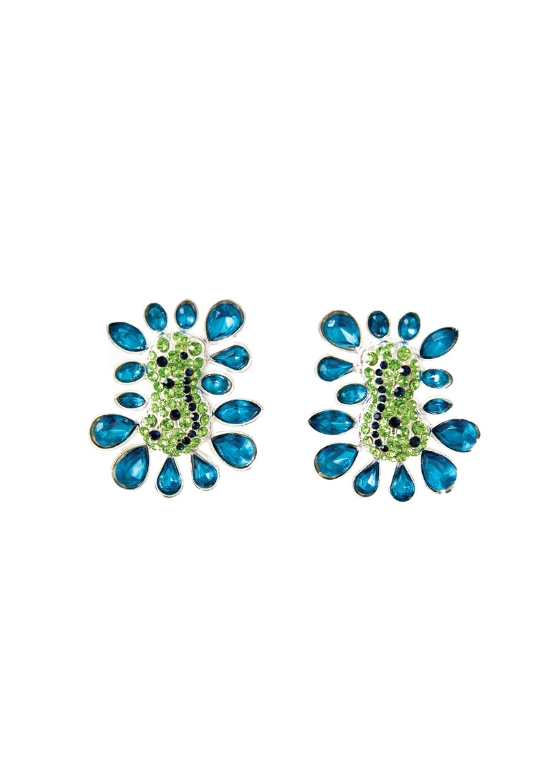 FASCIATION EARRINGS BLUE
