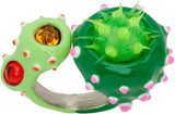 GREEN CANDY POD RING