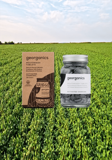 collina strada Activated Charcoal Mouthwash Tablets | Georganics