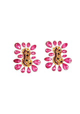 FASCIATION EARRINGS PINK AND YELLOW